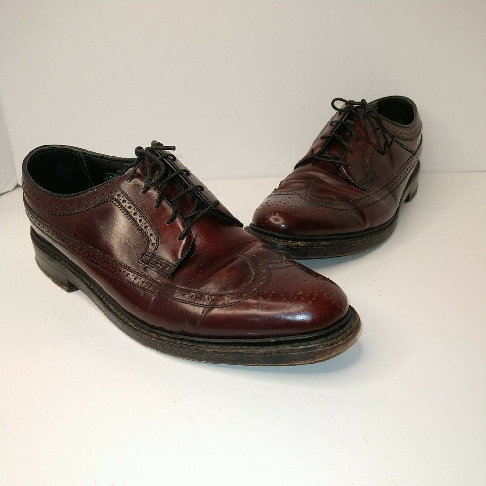 Florsheim Imperial 10.5 Leather Oxford Long Wingti